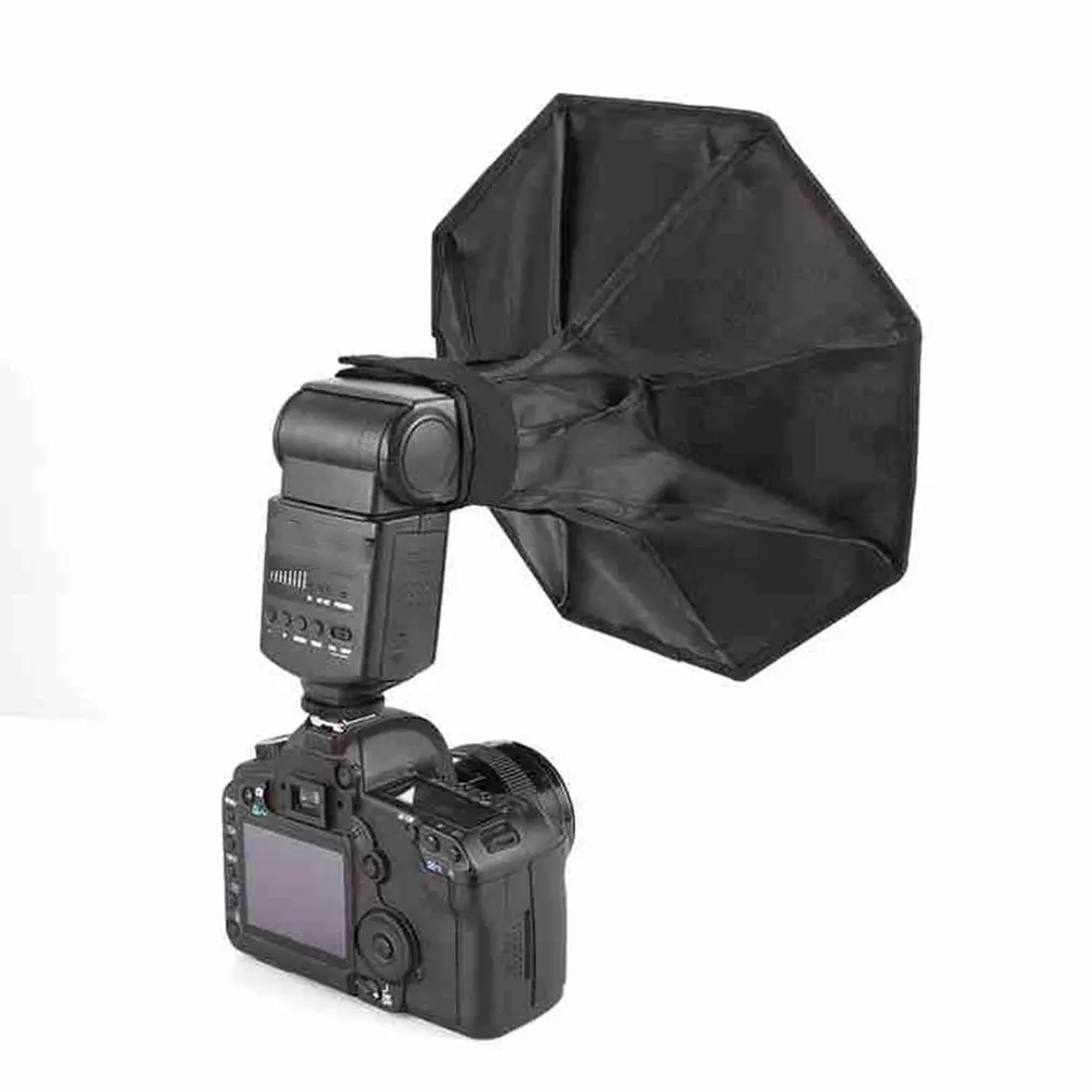 Photo Stuio soфтbox Универсальный восьмиугольный 20 см+ 15x20 см портативный рассеиватель для внешней вспышки Speedlite