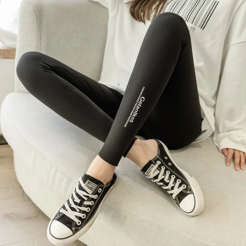 2024 Spring Autumn Sharkskin Sweatpants Fashion Printing Maternity Leggings HIgh Waist Skinny Pants Pregnant Woman Yoga Trousers girls leggings spring autumn fashion princess lace dance leggings girls toddler trousers kids pants skinny legging pants