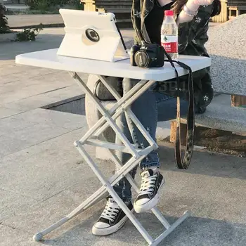 

Folding Table Simple Household Table Portable Plastic Lift Computer Table Rectangular Place Small Square Table