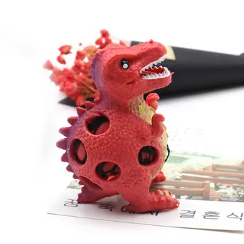 

OCDAY Dinosaur Model Grape Venting Balls Toy PU Simulation Squeeze Pressure Ball Stress Relief Toy Cute Gift for Children Adult