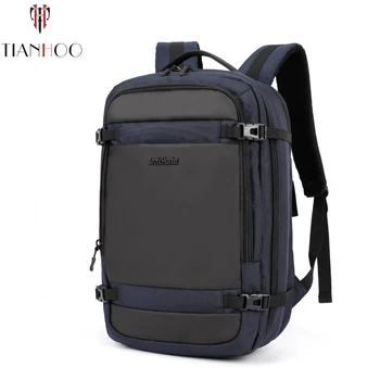 

TIANHOO High Quality Men's Business Multifunctional Backpack Oxford Cloth Waterproof Laptop Business Travel Backpacks