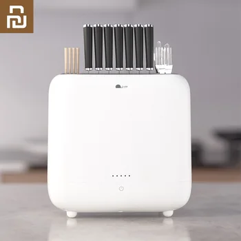 

Youpin UV Ultraviolet Hot Drying Knife Chopstick Holder UVC Sterilization Sterilizer Germicidal Box For Kitchen Tools Storage