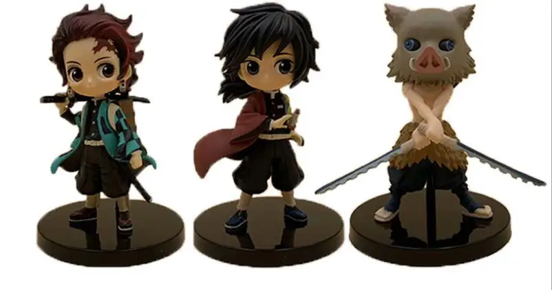 Inosuke opp bag 3 шт./компл. демон убийца qposket фигурки Nezuko Zenitsu Tanjirou Giyuu Inosuk Kimetsu без Yaiba модель Фигурка Игрушки - Цвет: Inosuke opp bag