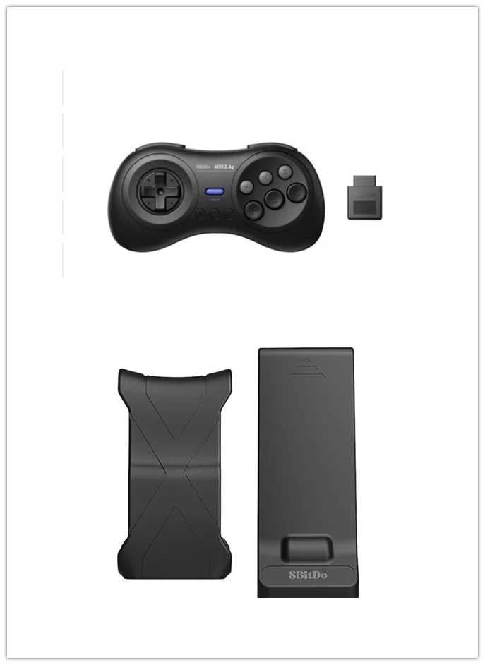 M30 2.4G with holder 8bitdo M30 2,4G Беспроводной геймпад игровой контроллер с джойстиком для sega Genesis и sega игры sega Mega Drive Raspberry 3B+ 4B - Цвет: M30 2.4G with holder