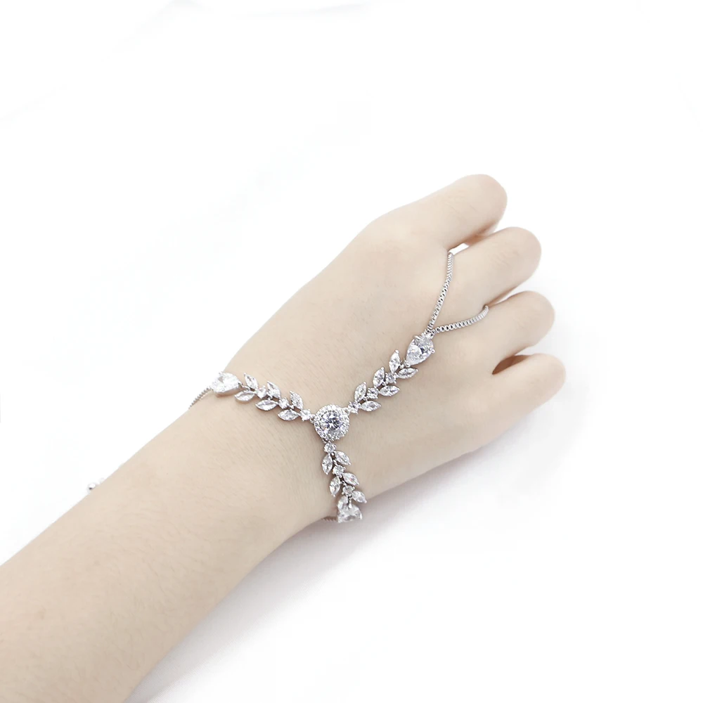 Модные ювелирные изделия женский браслет высокого качества Кристалл Индийский стиль цепочка на палец vohe уникальное Элегантное свадебное платье в классическом стиле