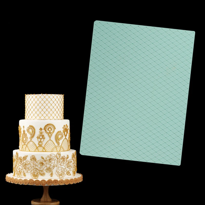 

Diamond Lattice Pattern Silicone Mold Lace Mat Fondant Cake Decorating Tool Chocolate, Gumpastes Mould, Sugarcraft Bakeware