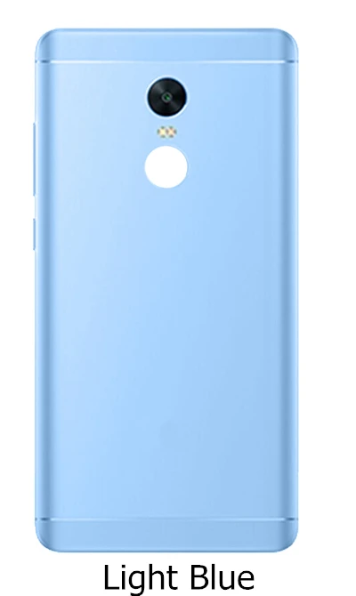 Light Blue Для Xiaomi Redmi Note 4 Global battery задняя крышка задняя дверь корпус держатель карты лоток Ремонт Запасные части черный - Цвет: Light Blue