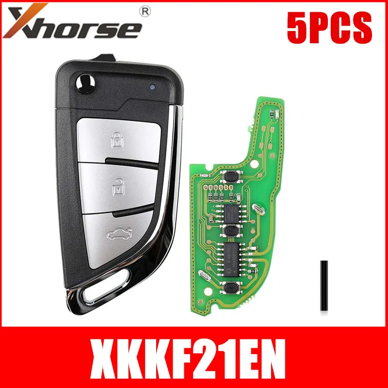 5 шт./лот Xhorse VVDI2 XKKF21EN VVDI нож 2 стиля (Flip 3BTN) для Key Tool| |
