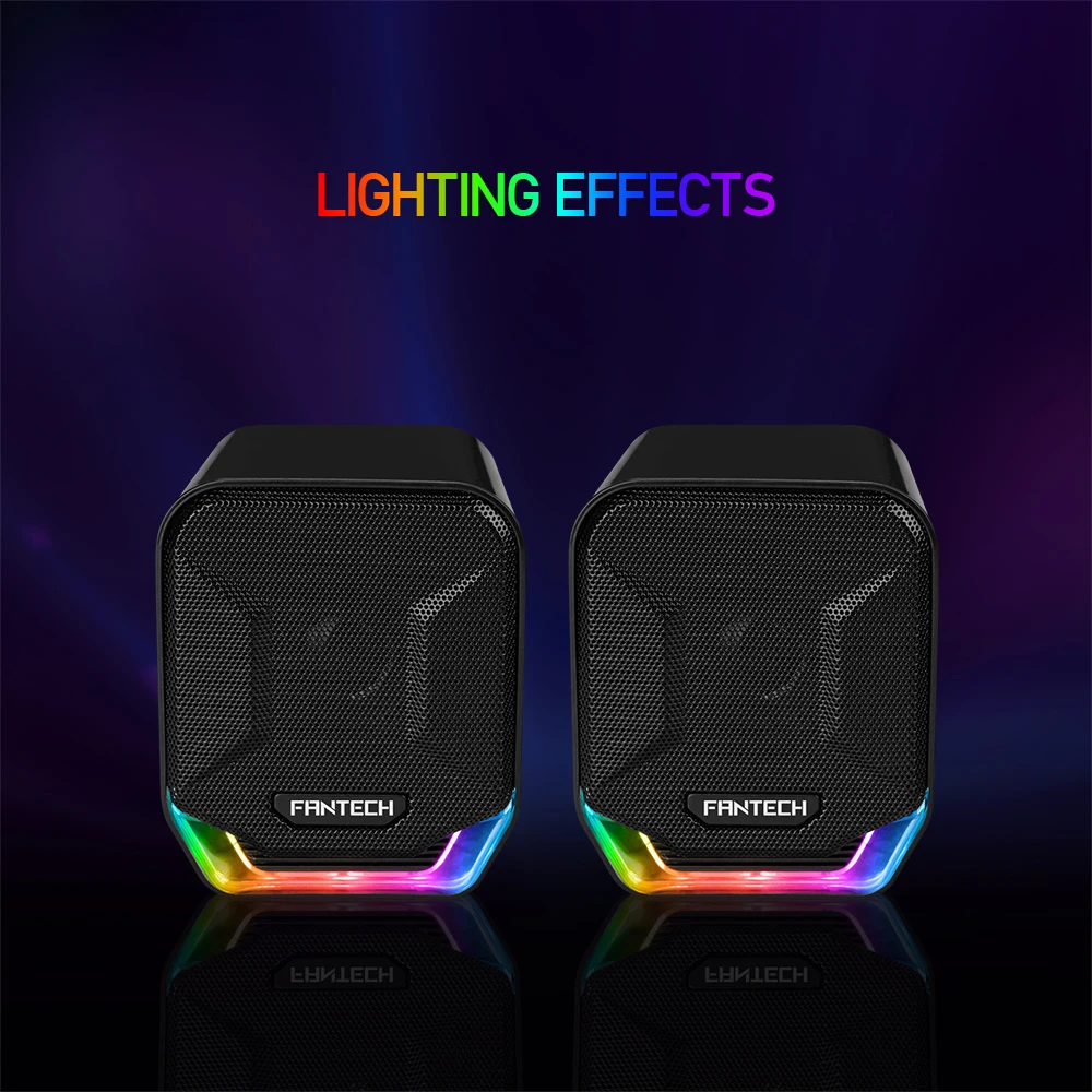 FANTECH GS202 RGB светодиодный динамик 3,5 мм разъем и USB разъем игровой динамик для FPS CS игровой плеер портативный динамик для PC Latpop