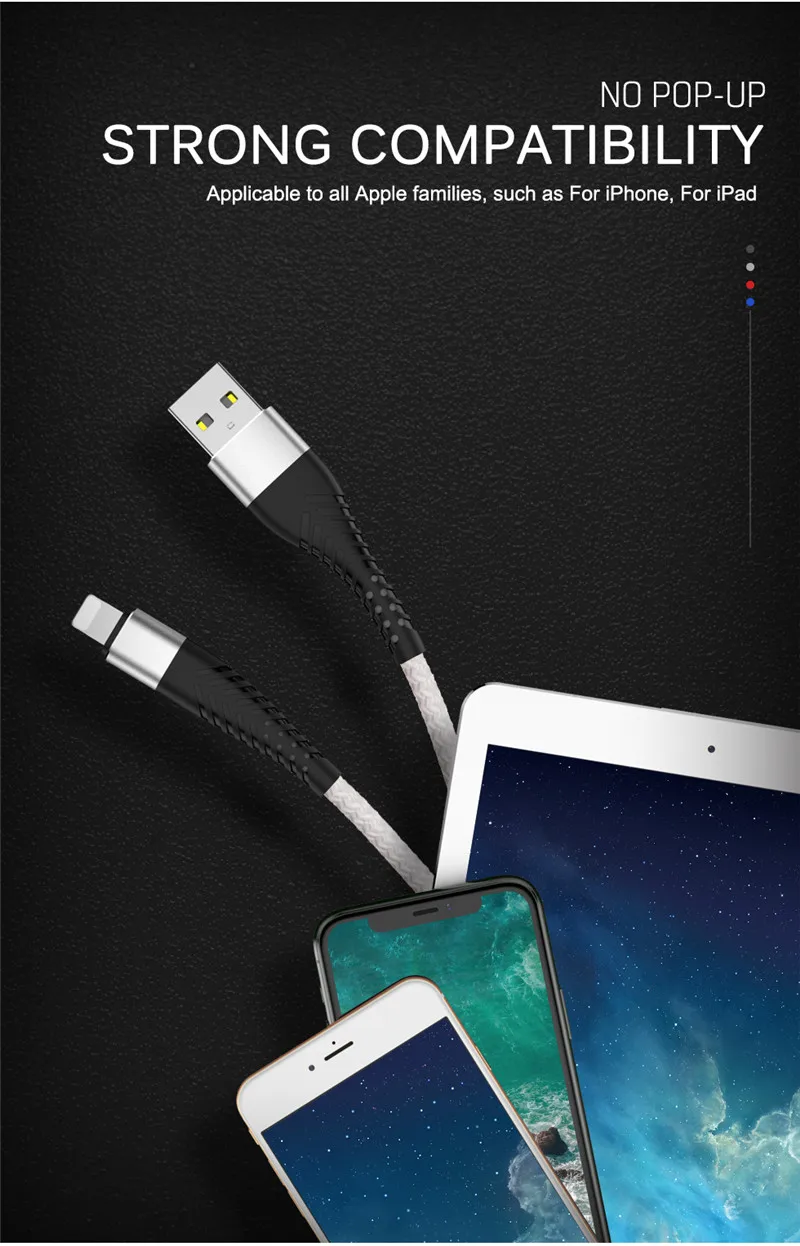1 м 2 м 3 м USB зарядное устройство кабель для iPhone X XR XS 11 Pro Max 7 8 6 6s Plus 5S Быстрая зарядка для мобильного телефона