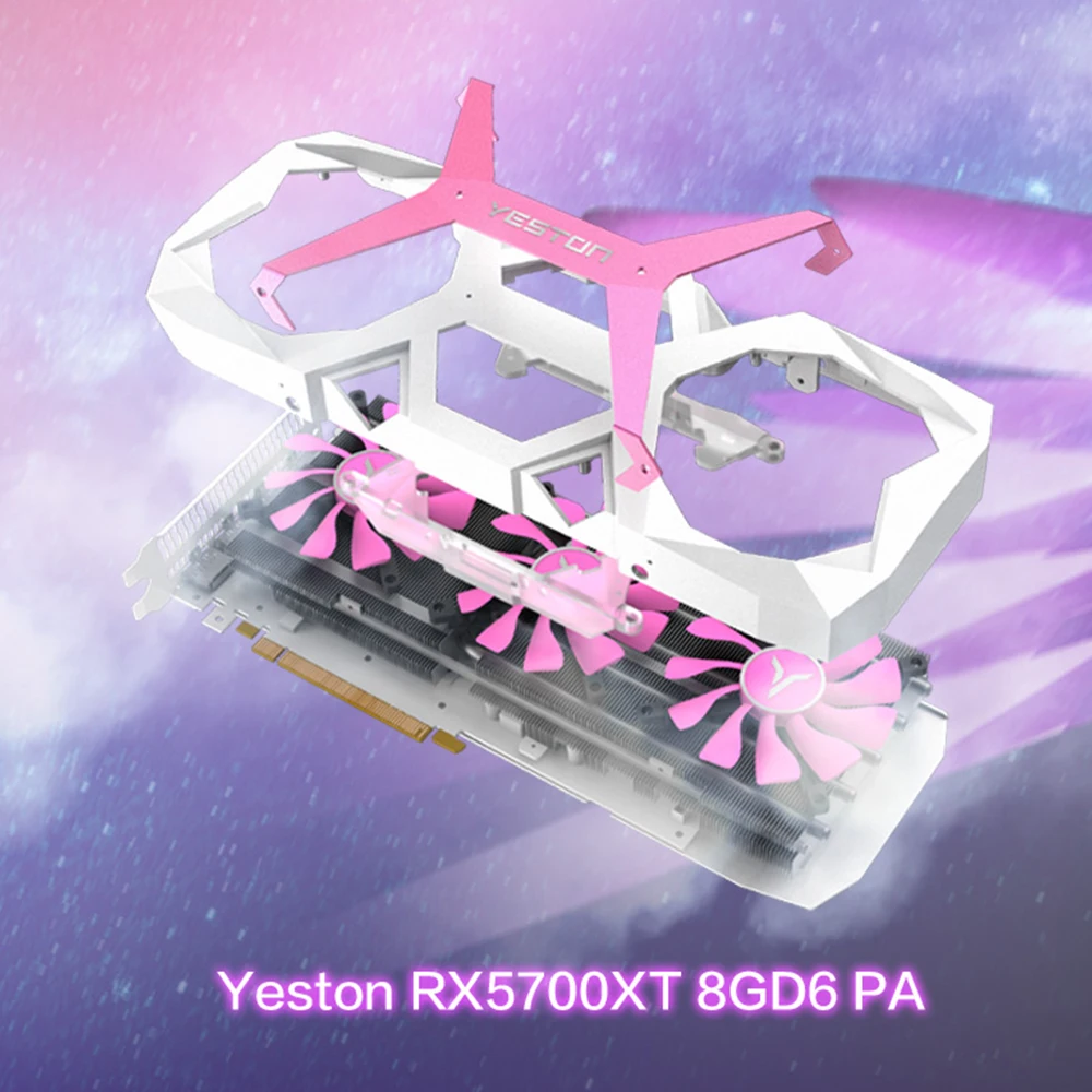 Yeston Radeon RX 5700 XT GPU 8 Гб GDDR6 256bit 7 нм игровой настольный компьютер ПК видеокарты Поддержка DP/HDMI PCI-E X16 3,0