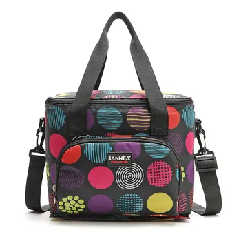 

10L Portable Lunch Bag Insulated Cooler Food Bags Camping Picnic Box Shoulder Thermal Double Layer Picnic Food Storage Bags