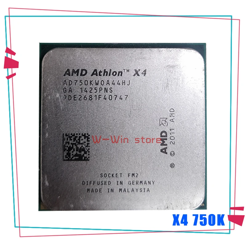 Процессор AMD Athlon X4 750K 750X 3 4 ГГц Duad Core процессор AD750XOKA44HL AD750KWOA44HJ Socket FM2 +|Процессоры| |
