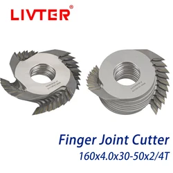 Livter – lames d'épissure en carbure TCT pour le travail du bois, 5 pièces, 160mm x 4.0mm, profondeur de coupe 12mm pour façonner les doigts 