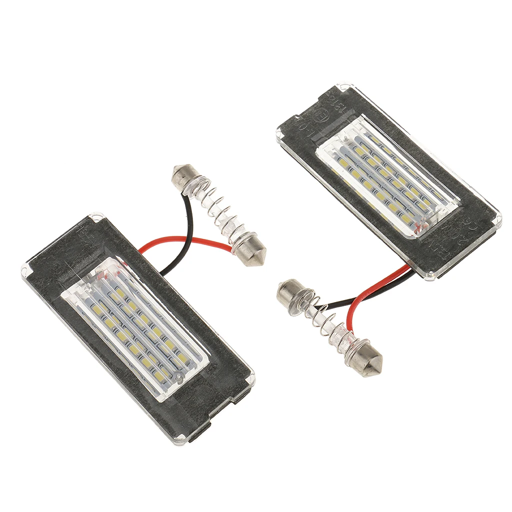 2x Bright 12V LED License Plate Lamp 18 SMD For BMW Mini Cooper R56/57/58/59