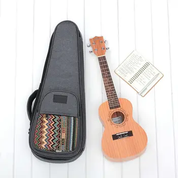 

21/23/34/26" Ukulele Bag Bohemian Style Knitted Backpack Carry Case Storage Bag