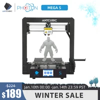 Mega S impresora 3D 3.5 ''pantalla táctil Anycubic I3 Mega nueva actualización Metal 3D Kit de impresión con extrusora y estante de filamento suspendido
