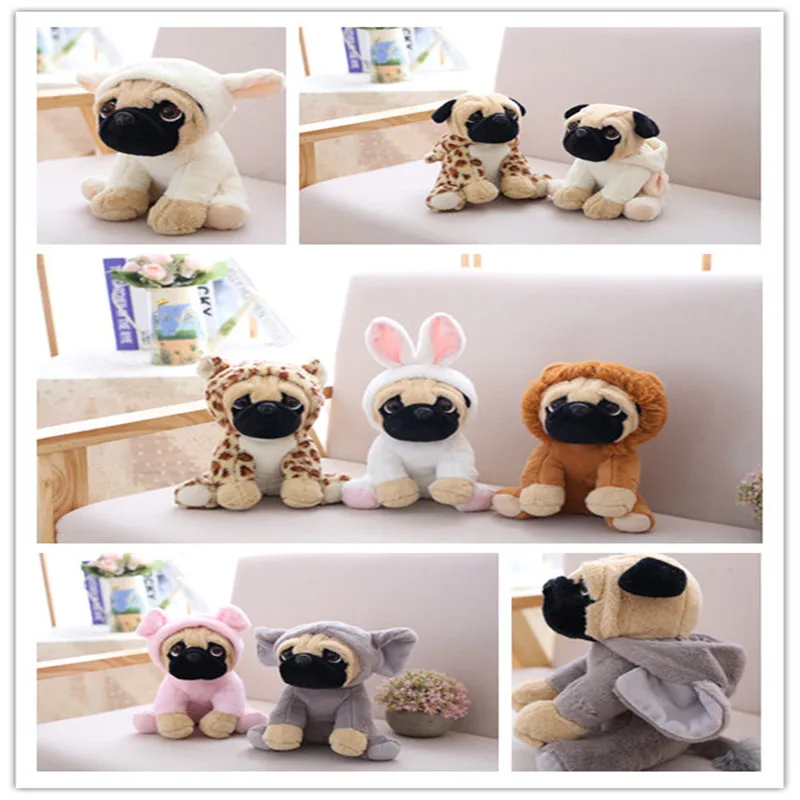 

20cm Simulation Plush Bulldog Shar Pei Pug Dog Toy Stuffed Animal Pet Doll Baby Kids Birthday Gift Present Home Decor