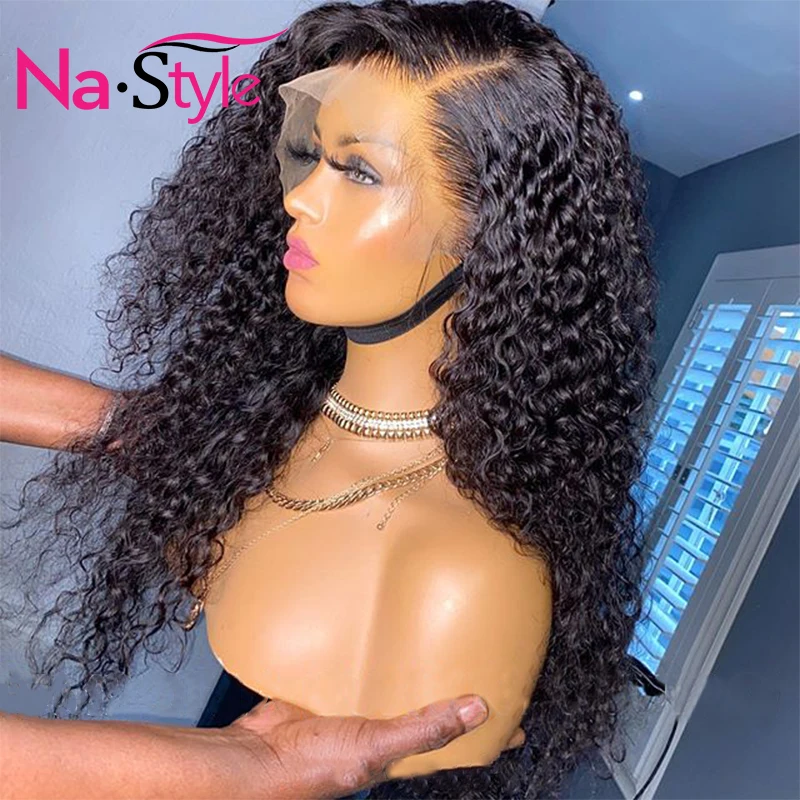 

Curly Human Hair Wig 26Inch 13x4 Glueless Lace Front Human Hair Wigs Pre Plucked Bleached Knots 150 250 Brazilian Wig Remy Hair