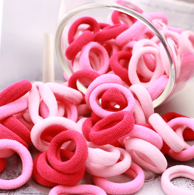 Kid Small Hair Bands Baby Girl Children Headbands Colorful Elastic Hair Tie Nylon Scrunchie Hair Rope 50/100pcs Hair Accessories