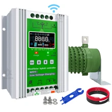 12V 24V 48V 3000W MPPT Hybrid Wind Solar Charge Booster Controller Regulator With WIFI For 1.5KW Wind Turbine 1.5KW PV Panel