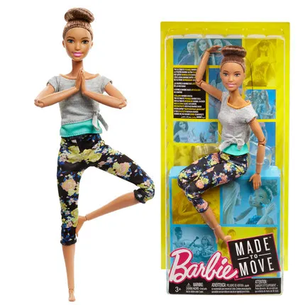 Оригинальные куклы Барби для движения, одежда для йоги, 18 дюймов, детские игрушки для девочек, детские развивающие игрушки