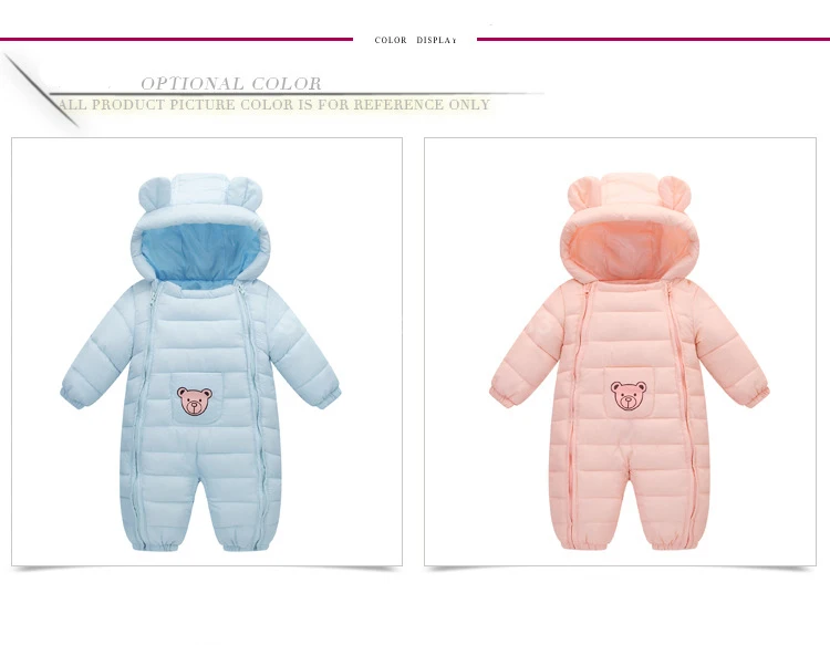 Товары для малышей Bebe девочка Bebe мальчик Одежда для новорожденных Костюм для малышей толстый теплый детский комбинезон зимняя одежда