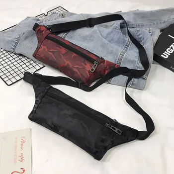 

New Waterproof Man Women Waist Bag Fashion Chest Pack Outdoor Sports Crossbody Bag Casual Travel Bum Belt Camouflage canvas Bag
