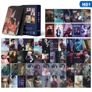 

54Pcs/Set KPOP EXO CHANYEOL SEHUN Self Made Paper Lomo Card Photo Card Poster HD Photocard Fans Gift Collection