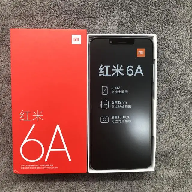Original XiaoMi Redmi 6A SmartPhone 5.45" 3GB RAM 32GB ROM MTK6762M Quad Core 13.0MP Android 8.1 3000mAh 4G LTE Mobile Phone 3