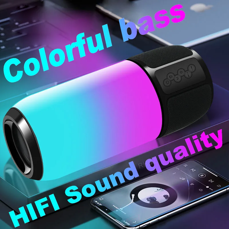 Портативные Bluetooth колонки Высокой Мощности Super bass HiFi стерео сабвуфер музыкальный