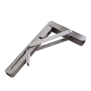

2pcs Boat Foldable Bench Shelf Table Bracket Support Marine Grade Cast Solid 304 Stainless Steel 8 Inch 14 Inch