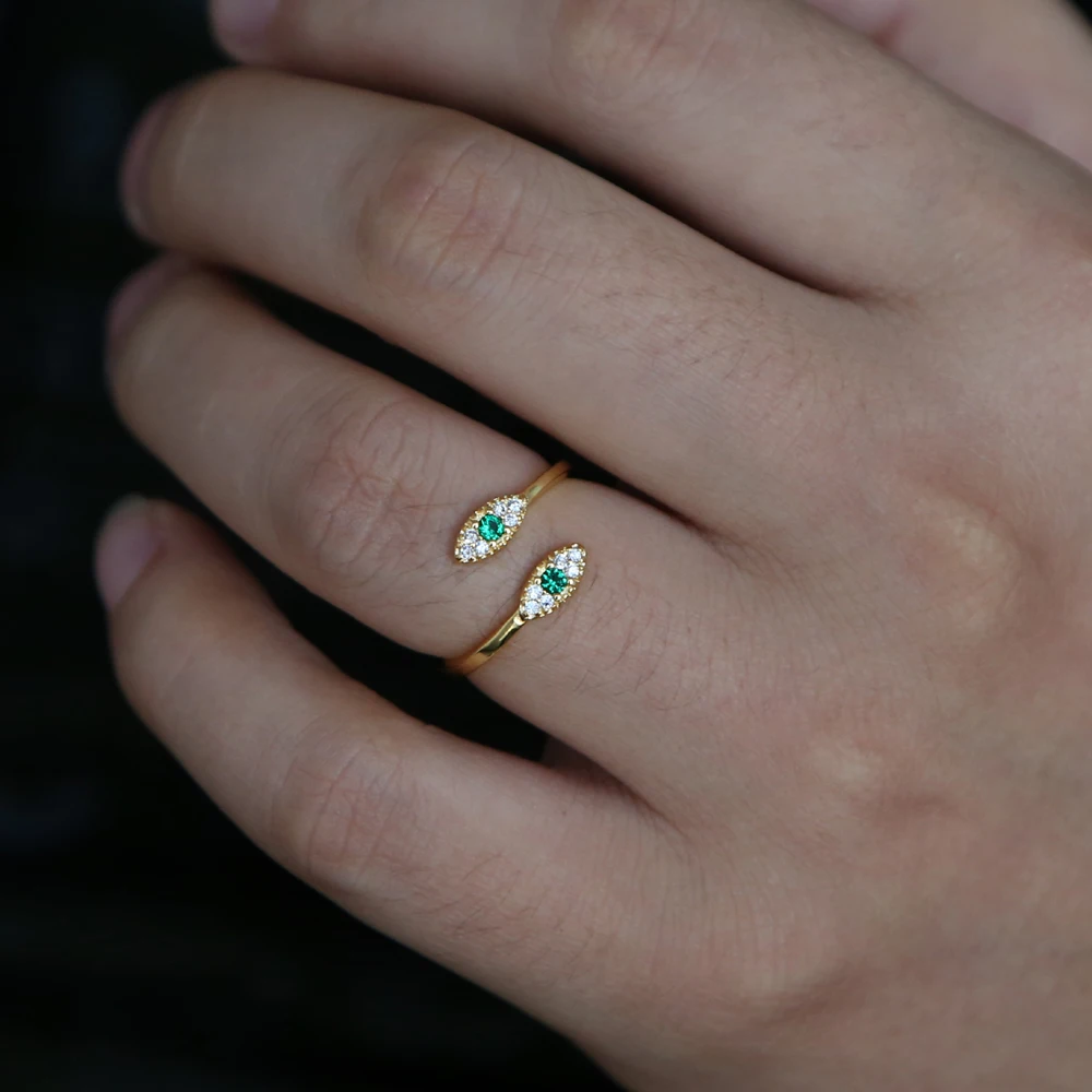 Женское кольцо с кисточками на глаза Anel Anillos маленькое турецким злом и блестящим