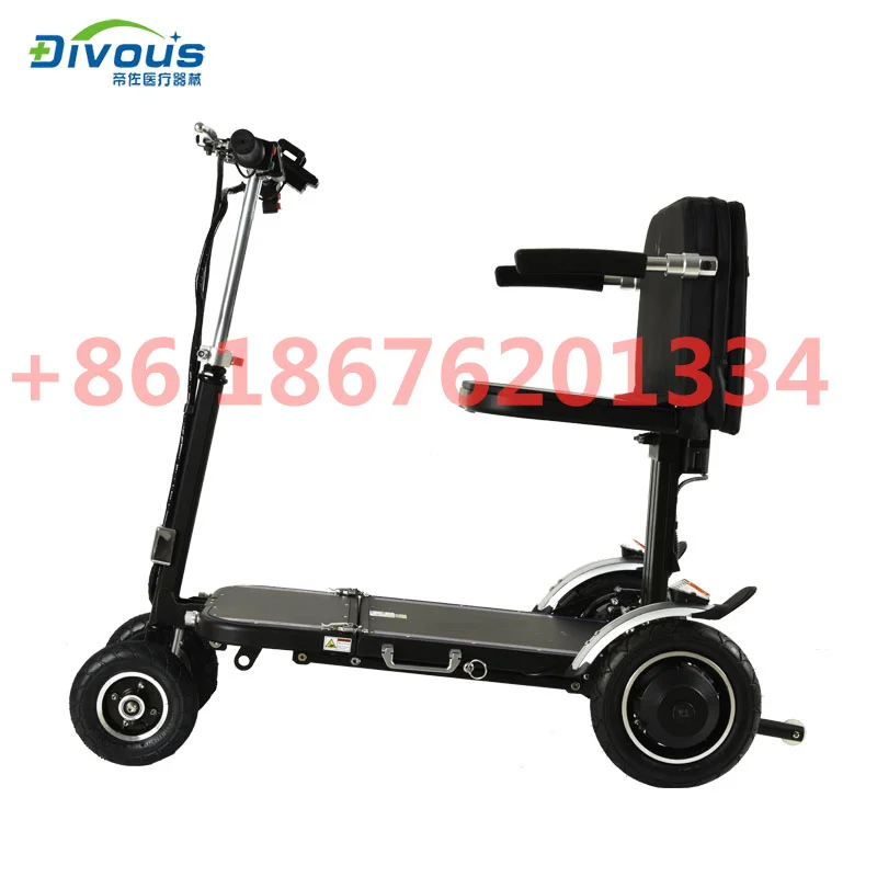 Hot Sale  Electric 4 Wheel Disabled Handicapped Adult Folding Foldable Mobility Scooter Electric  Wheelchair 5