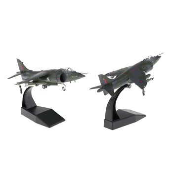 

2x 1:72 British Fighter Aircraft Model Aircraft & Dispaly Stand Ornaments