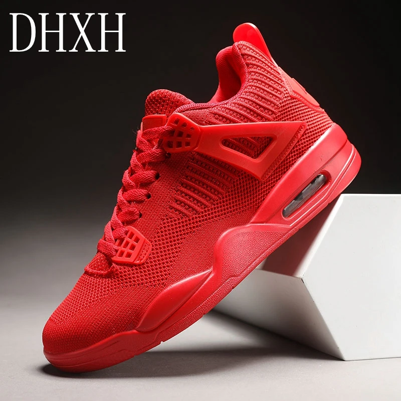 

Spring Korean version of the wild trend to increase the breathable flying weaving men's sports casual running shoes