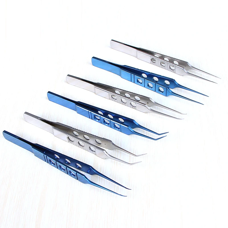 Fórceps de párpado doble para extraer grasa recta con gancho 11cm fórceps oftálmicos fórceps ortopédicos fórceps atados ligadura para