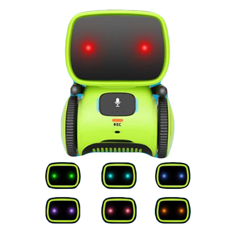 Игрушечный робот, интеллектуальные роботы, русская и английская и Испанская версия, голосовые и сенсорные управляемые игрушки, Интерактивный Обучающий радиоуправляемый робот