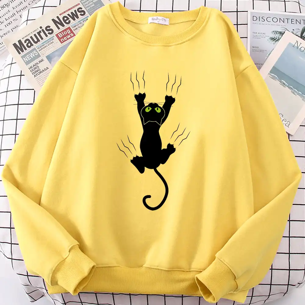 Sweat A Capuche Harajuku Surdimensionne A Col Rond Avec Imprime De Chat Noir Pull Ample A La Mode Nouvelle Collection Aliexpress Sweat A Capuche Harajuku Surdimensionne A Col Rond Avec Imprime De Chat Noir Pull Ample A La Mode Nouvelle Collection Aliexpress