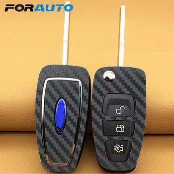

FORAUTO 1 Set Key Case Modification Sticker Car Styling Self Adhesive For Ford Focus