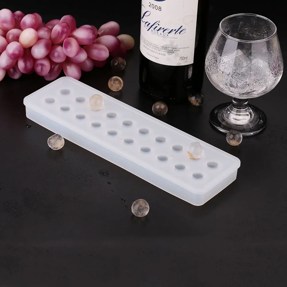 Mould Molds 20 Hole Molds Mold Tray Ice Mould DIY Bar Party Supplies 5 Colors Sphere Drinking Silicone Maker Summer Whiskey