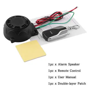 

Motorcycle Anti-theft Alarm 12V Universal Accessories Protector Motor Remote Control Engine Starter