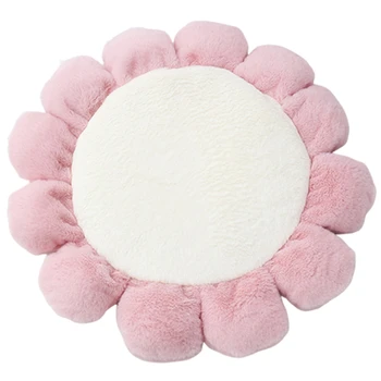 

Cute Pet Mat Pet Products Round Flowers Rabbit Fluffy Mats Bed Cat Litter Dog Cushion Flower Carpet Dog Sofa Cat Blanket
