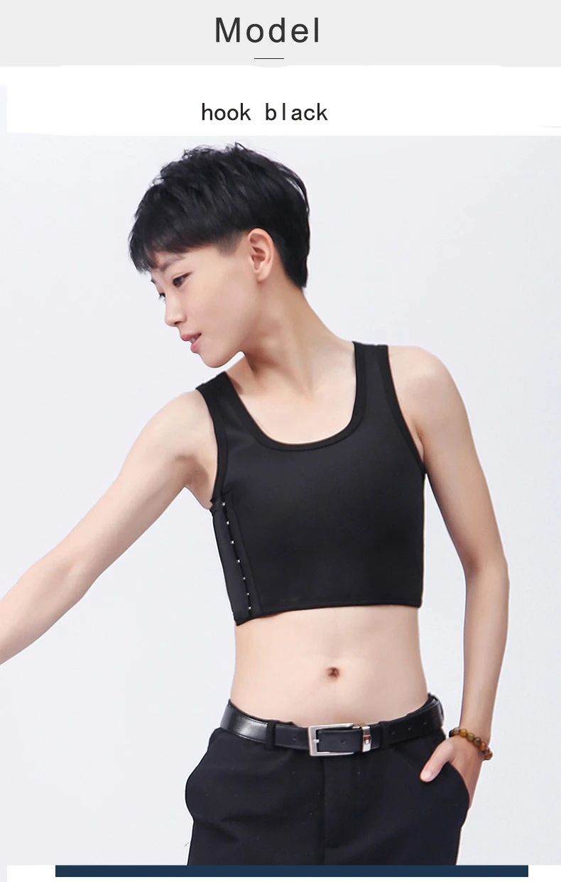 2021 Tomboy Strengthen Bandage Chest Binder Vest Flat Breast Slim Shaper FTM Lesbian Les Trans