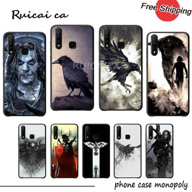 Ruicaica Raven Dark Crow силиконовый черный чехол для vivo u3x Y11 Y12 Y19 Y81 Y91C V9 V17 V15 pro coque |