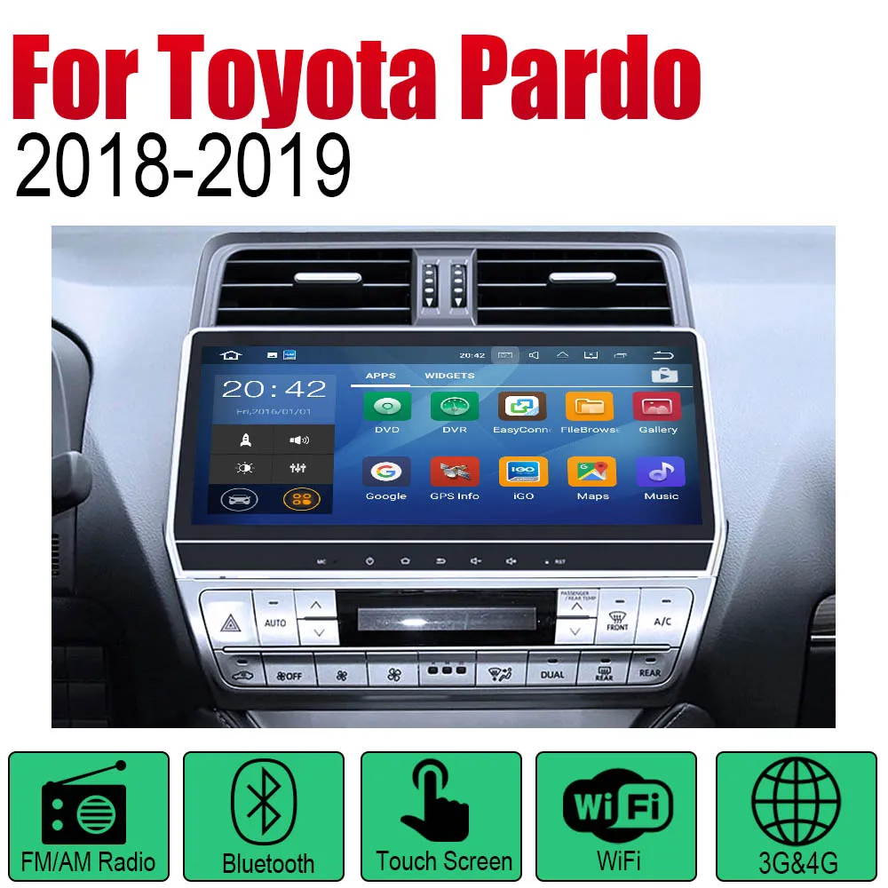 Android автомобильный gps Navi для Toyota Pardo LC950 Prado 950~ плеер навигация WiFi Bluetooth Мультимедиа система аудио - Цвет: Standard machine