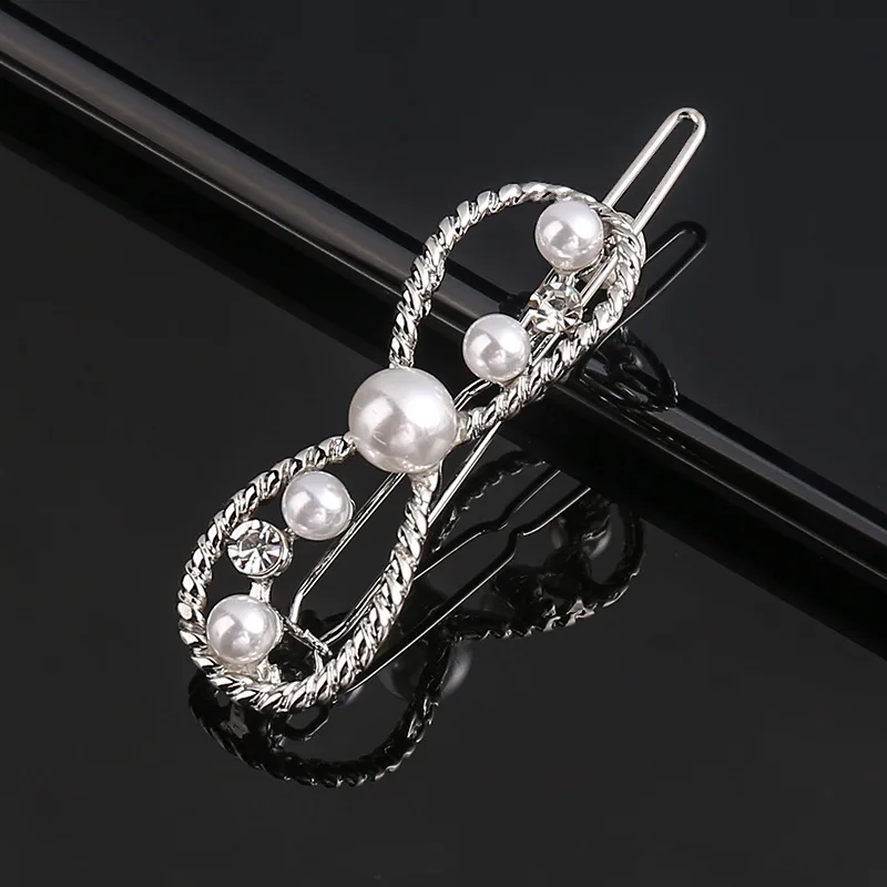 Style10 Hosun HB-0047, новинка, модные жемчужные заколки для девочек, Звездный зажим для волос в виде Луны для женщин, изысканные украшения для волос, аксессуары для волос - Цвет: Style10