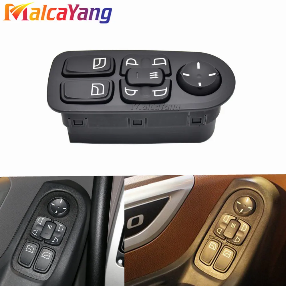 

Power Window Control Switch Window Lifter Switch Button For DAF XF105 2005-2013 1811131 1736600 1669884 1693124 1698944 1788599