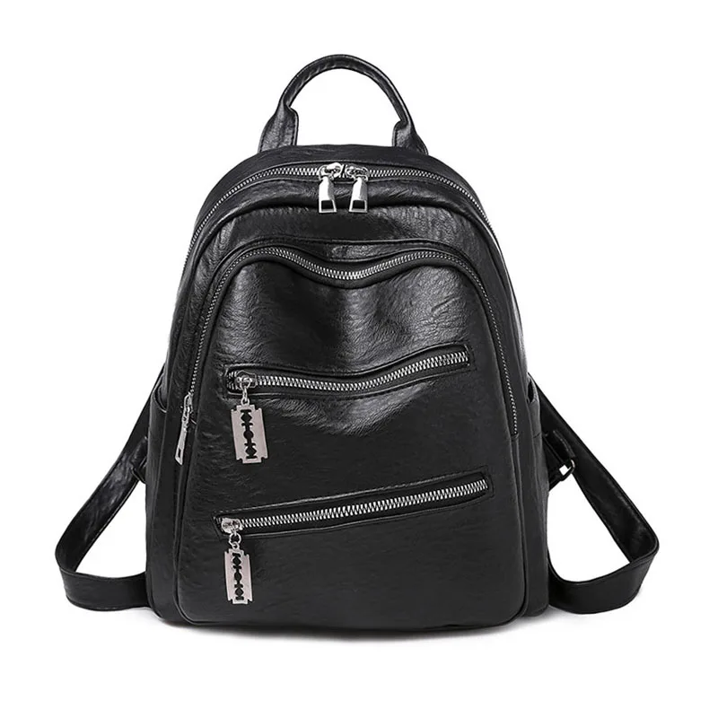 Waterproof Backpack Female Womens New-Fashion Schoolbag Shoulder-Travel-Bag Girls PU