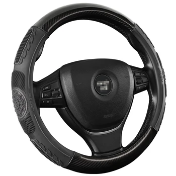 

Car Steering Wheel Cover Leather Carbon Fiber for lada Granta Kalina Priora Vesta XRAY Largus 4x4